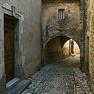 Alley in the mediaeval village Banon, Provence, France
