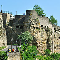The Bock fortifications and casemates in Luxembourg, Grand Duchy of Luxembourg