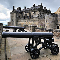 Cannons at Stirling Castle, Scotland, UK