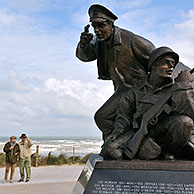 The US Navy D-Day Monument at Utah Beach in Normandy, France